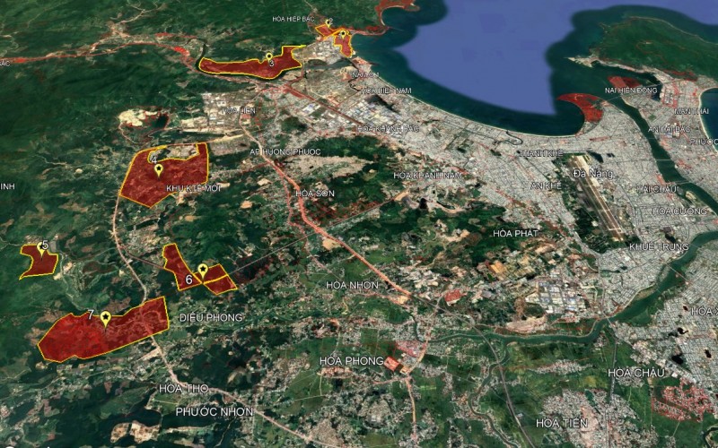 Vị trí quy hoạch các khu chức năng thuộc khu Thương mại tư do Đà Nẵng